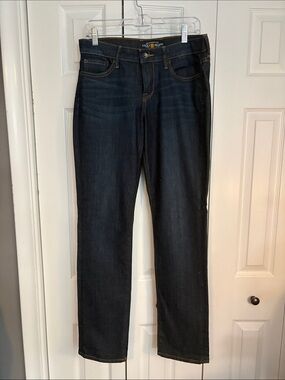 Lucky Brand Women's Straight Leg Jeans in Dark Blue Wash